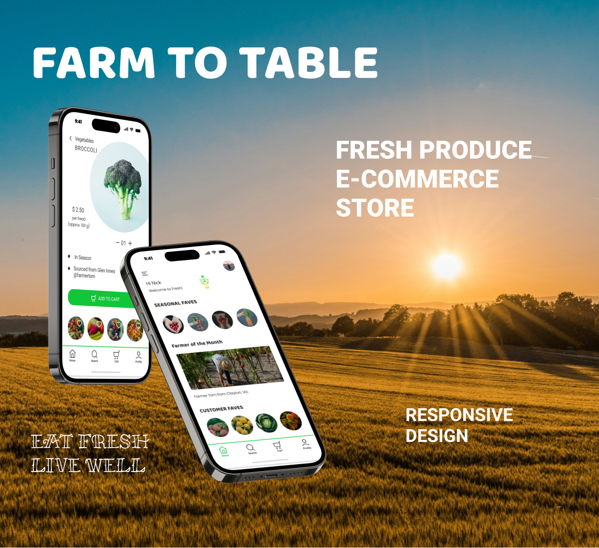 Farm scenery mobile device screens