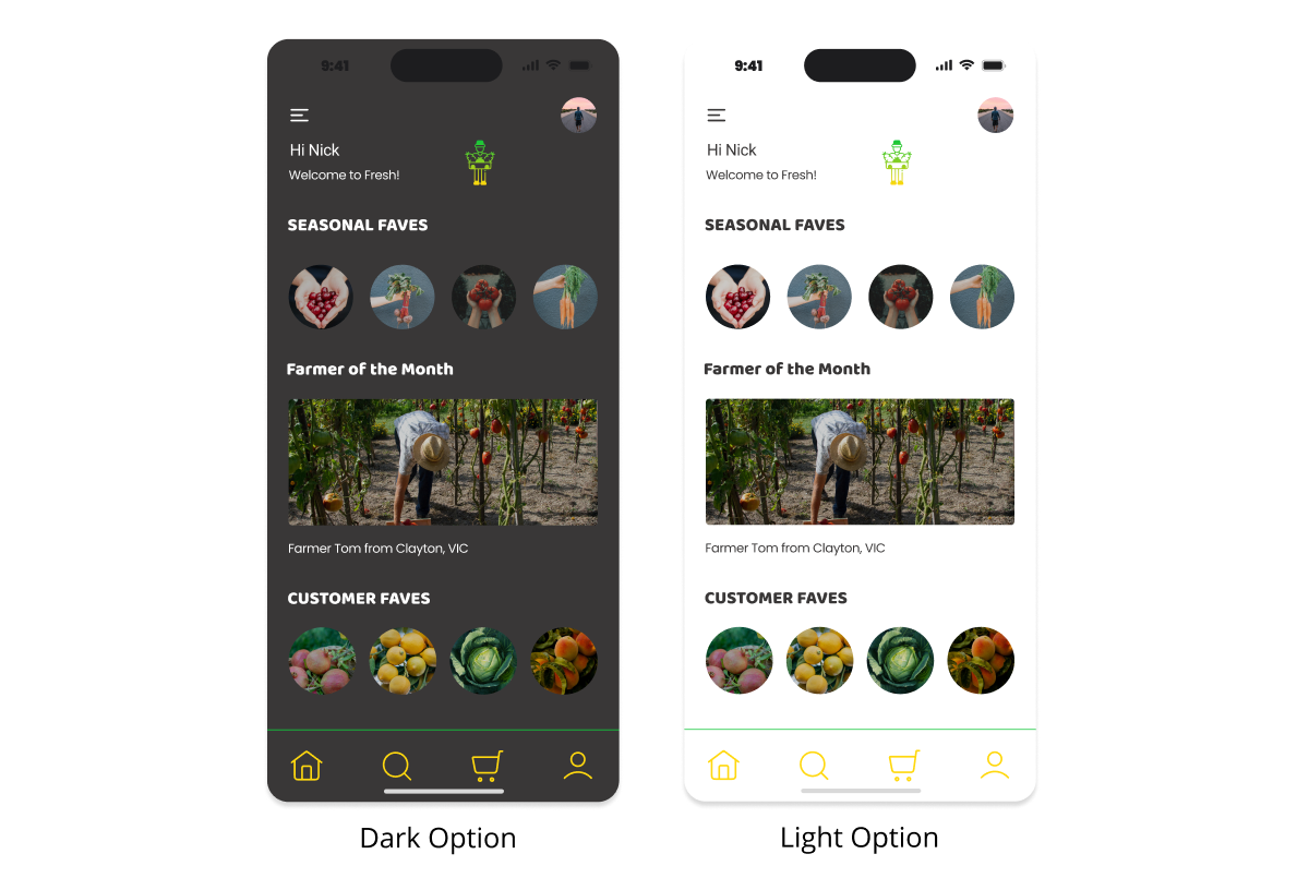 Preference testing options