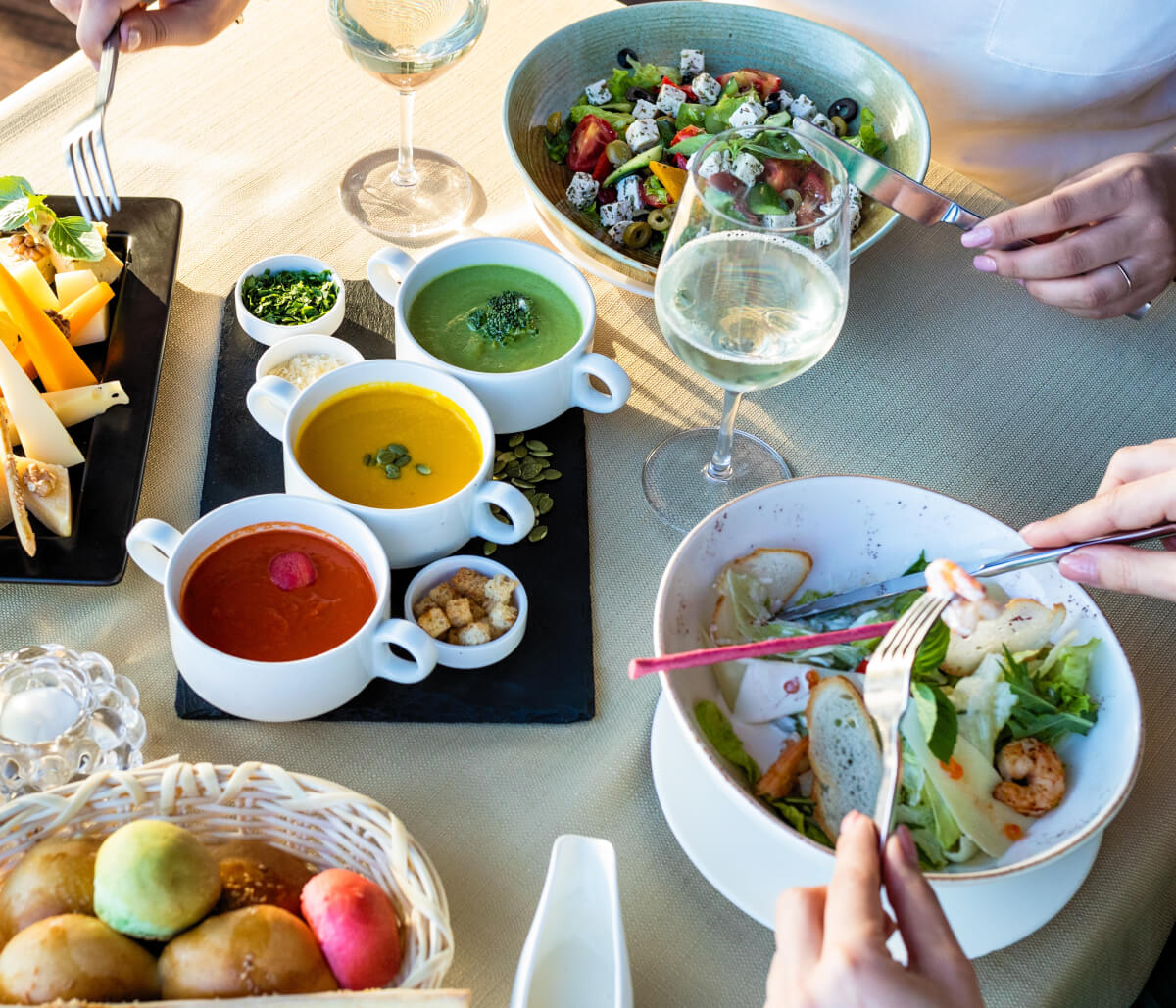 People eating at the table