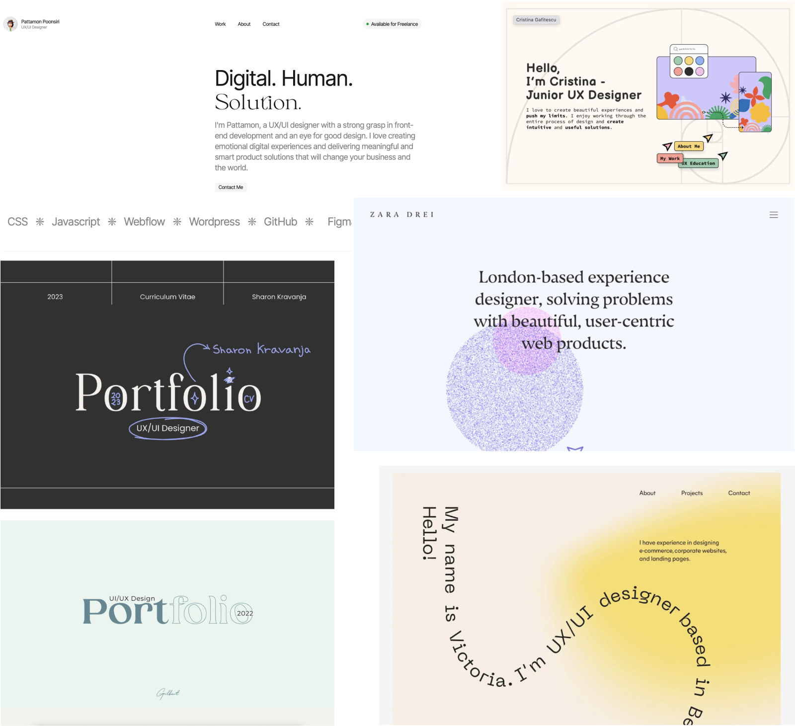 Portfolio examples
