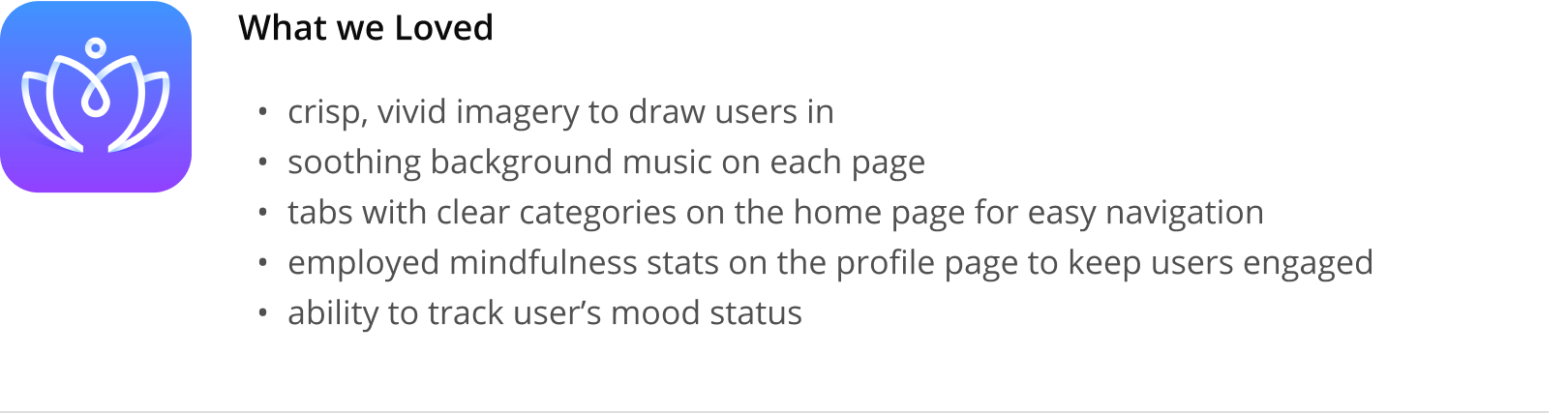Competitive analysis table